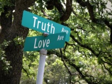 Truth doesn't walk a different path than Love, but rather is the Guide of Love.  