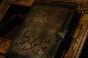 The "Book of Incantations" of Satanic origin as seen celebrated in the movie based upon C.S. Lewis' book "Voyage of the Dawn Treader". 
